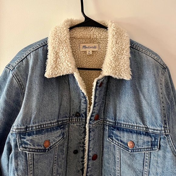 Madewell Sherpa Lined Denim Jacket - Picture 3 of 3